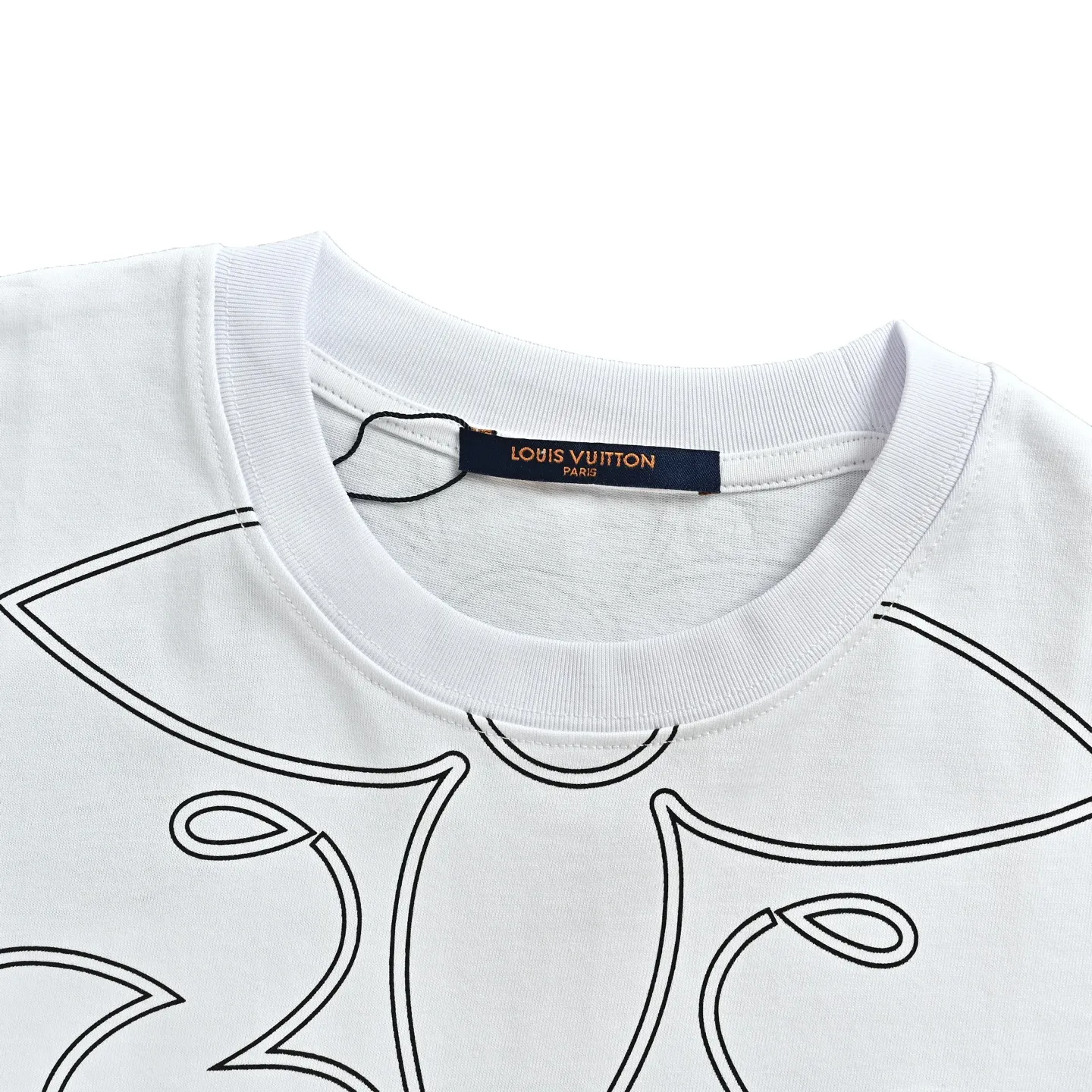 Louis Vuitton/Louis Vuitton presbyopic line pattern printed short sleeves